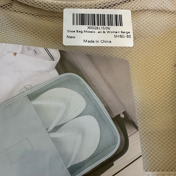 Mossio Shoe Bag Holds 3 Pair of Shoes for Travel and Daily Use Storage Pouch - Picture 4 of 6